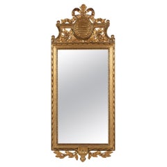 Antique Elegant Mirror in original guilt and glass, 19th C