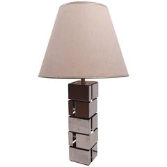 Chrome Table Lamp in the Style of Paul Evans 11