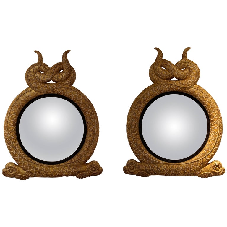 Regency Convex Mirrors - 74 For Sale at 1stDibs