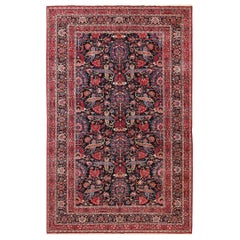 Ungewöhnlich feiner floraler persischer großformatiger antiker Khorassan Teppich 10'2" x 16'