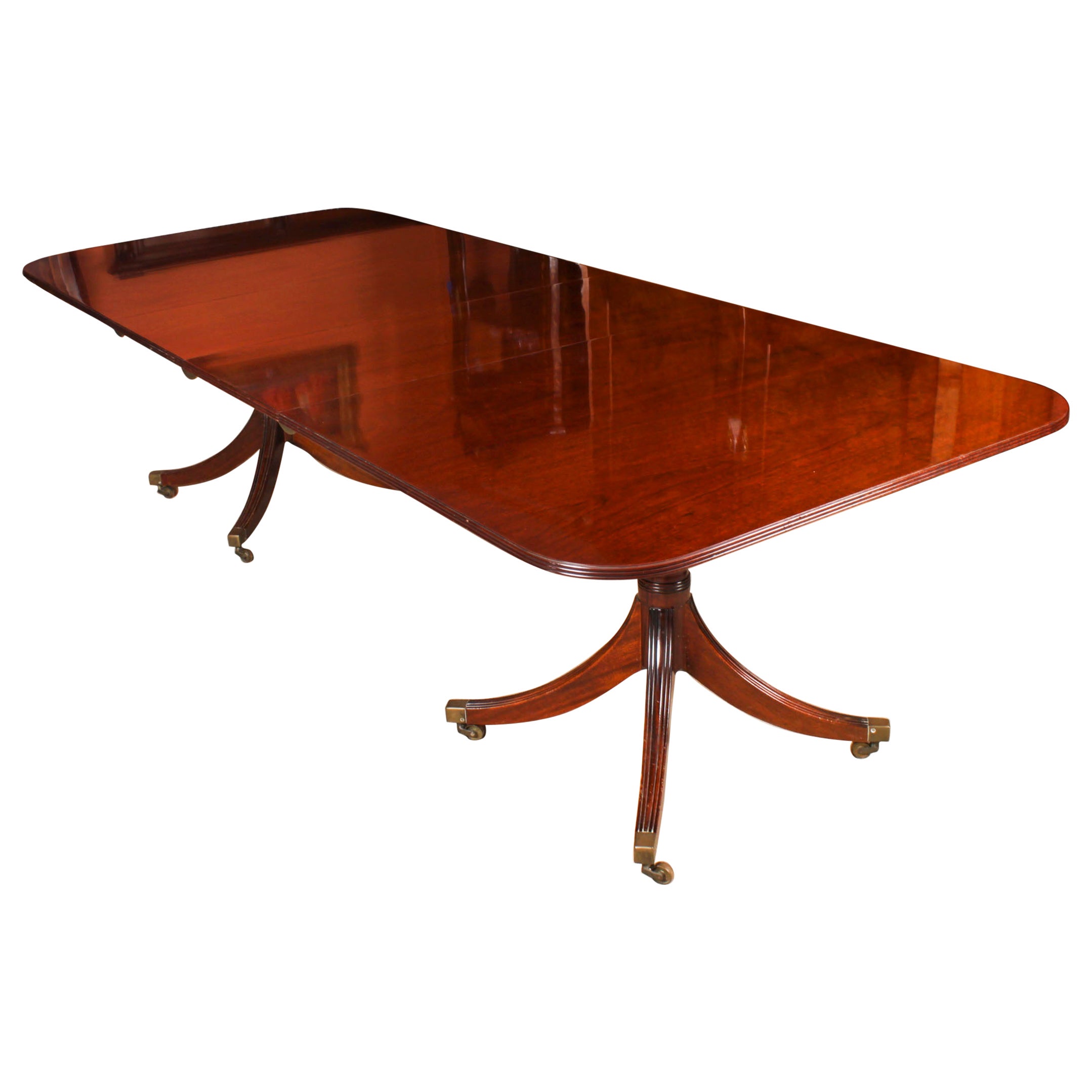 Vintage 9ft 279cm Regency Revival Dining Table by William Tillman, 20th C