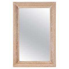 Miroir en chêne cérusé fabriqué en maison et disponible dans toutes les dimensions