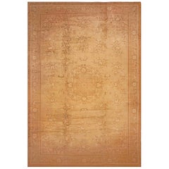 Übergroßer antiker orientalischer indischer Agra-Teppich in Übergröße 15'10" x 24'