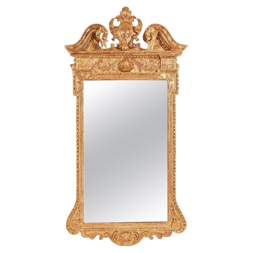George II Palladian Gilt Mirror For Sale