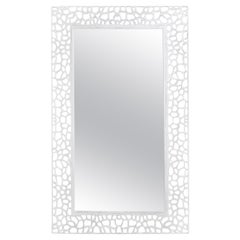 (Final Payment Listing) Angola White Wood Mirror