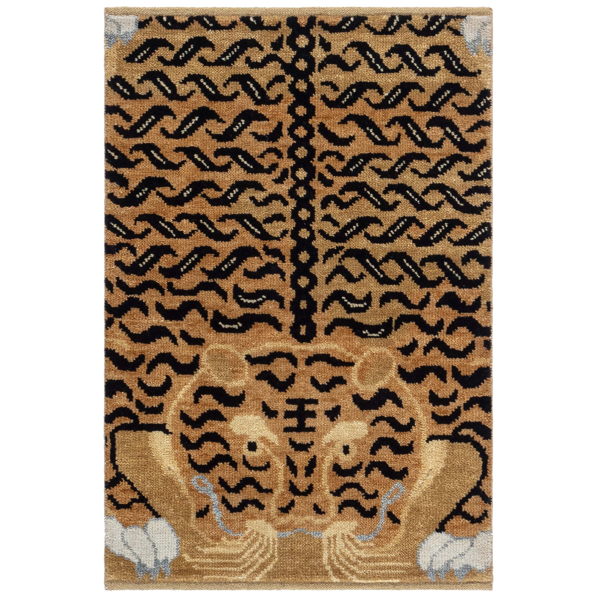 Moderner Tigerteppich von Doris Leslie Blau