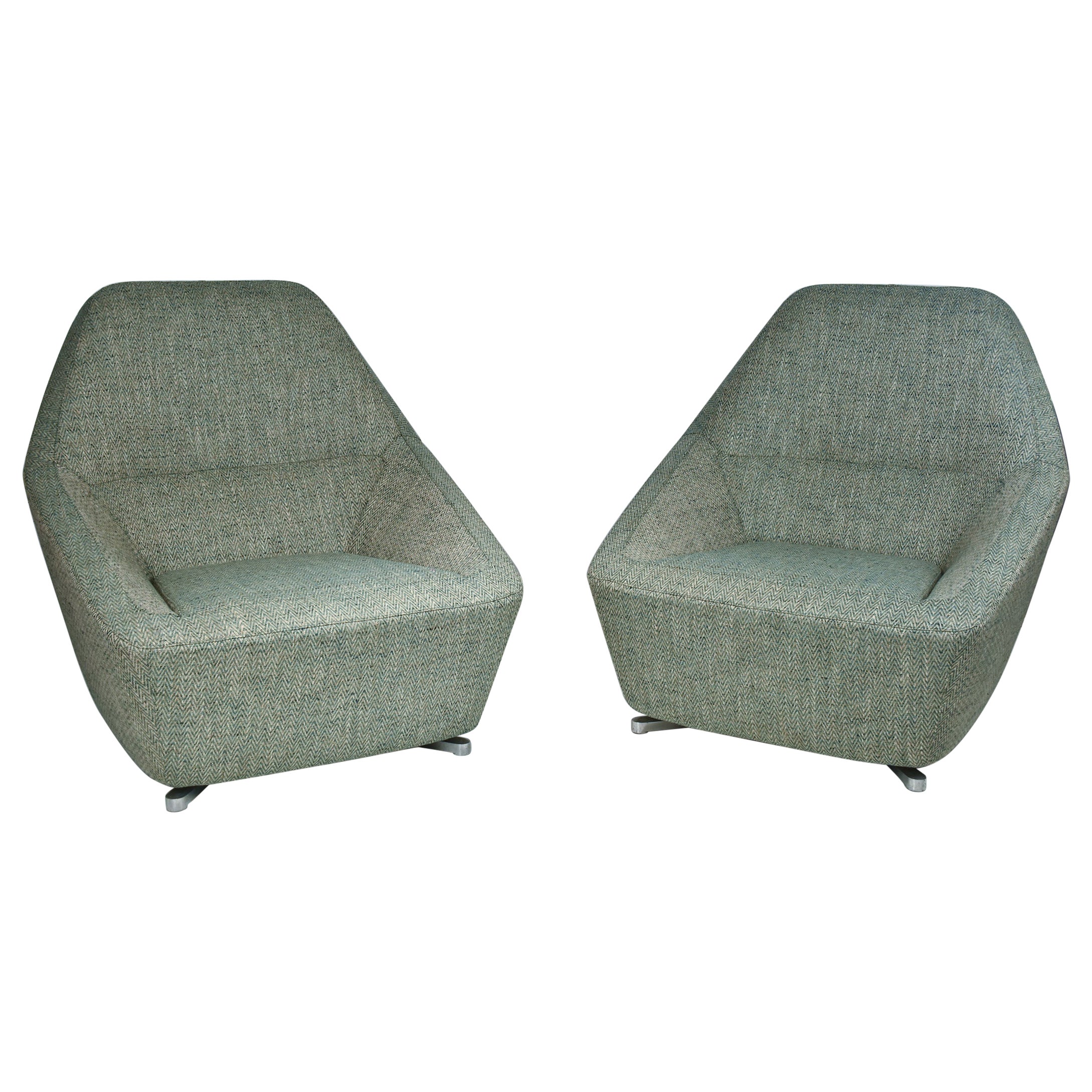 Pair of armchairs, François Bauchet 1990's For Sale