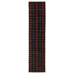 Rug & Kilim vintage en laine de Turquie, brun foncé, avec designs allover