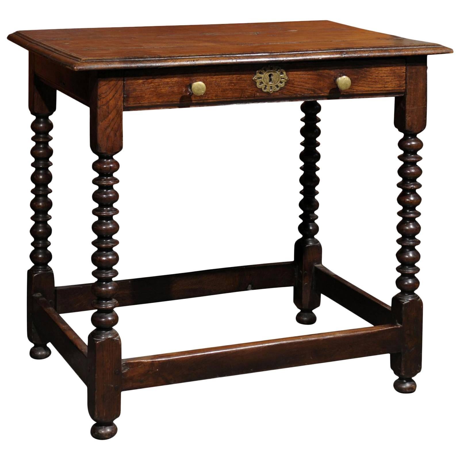 English Bobbin Leg Table