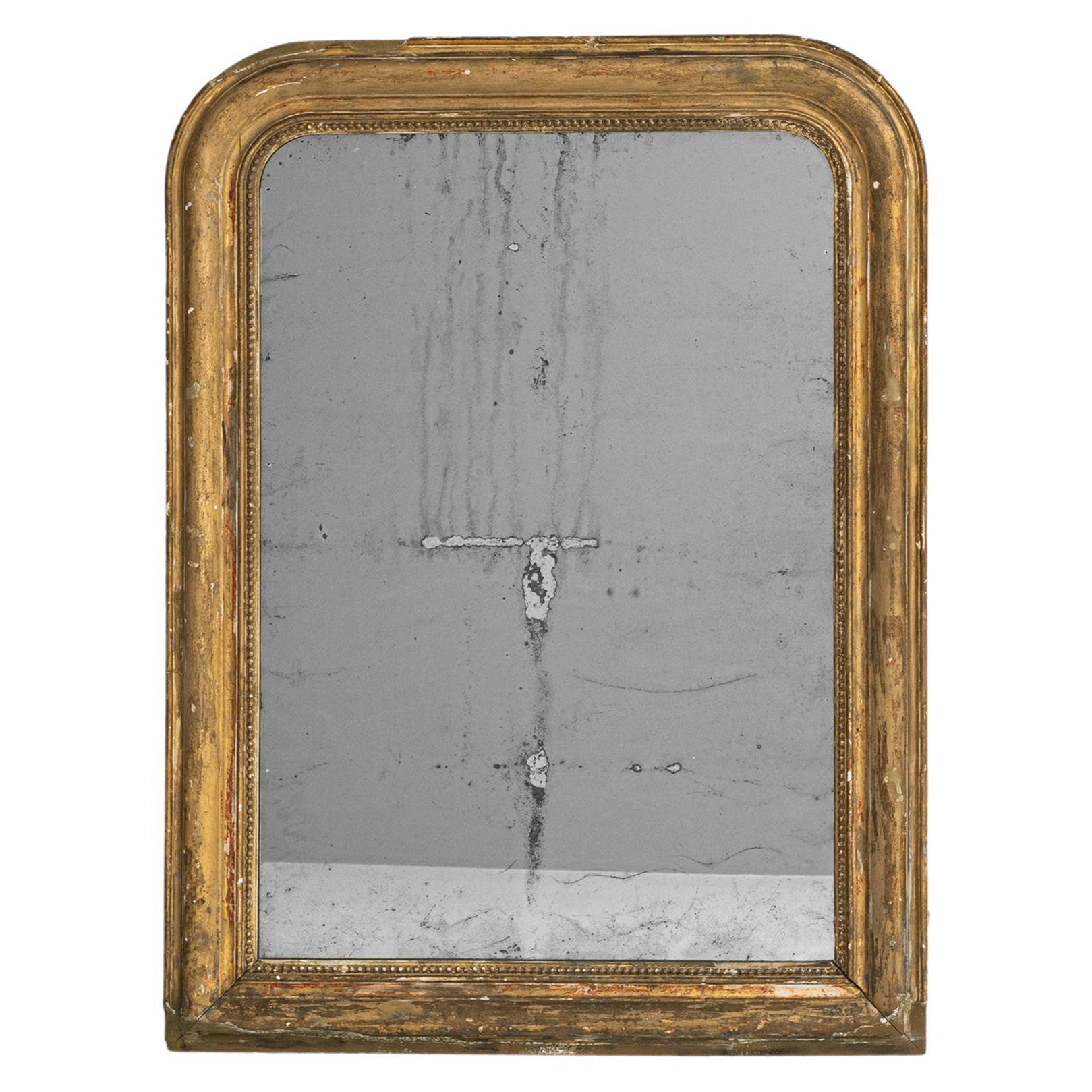 19. Jahrhundert Französisch vergoldet Wood Mirror im Angebot