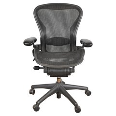 Used Herman Miller Tilt and Swivel Classic Office Desk Aeron Chair