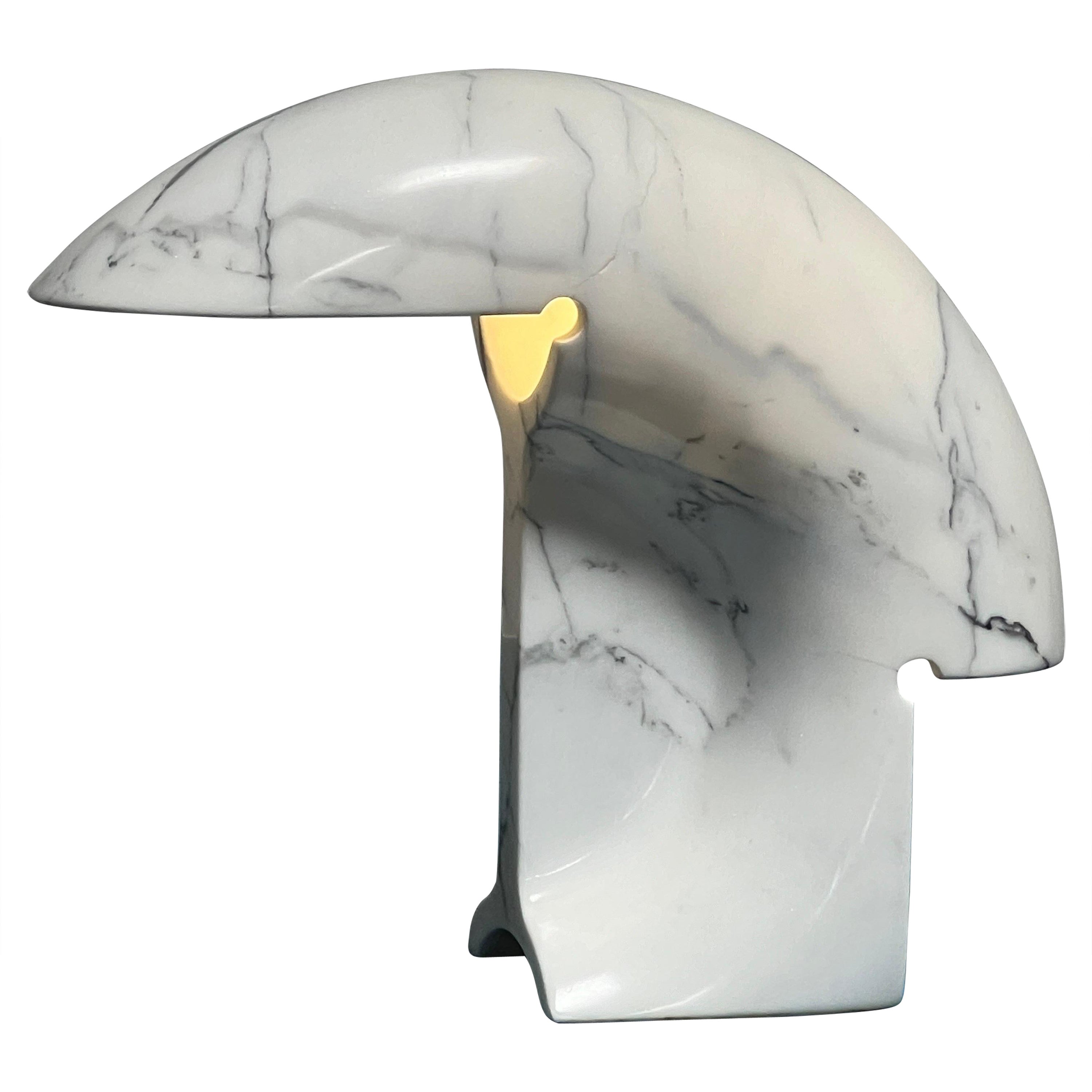 Marble Biagio Table Lamp by Tobia Scarpa For Sale