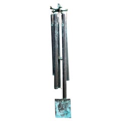 Wind Chime aus Bronze im Verdigris-Stil 