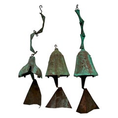 Vintage Cosanti Bronze Bells Paolo Soleri 