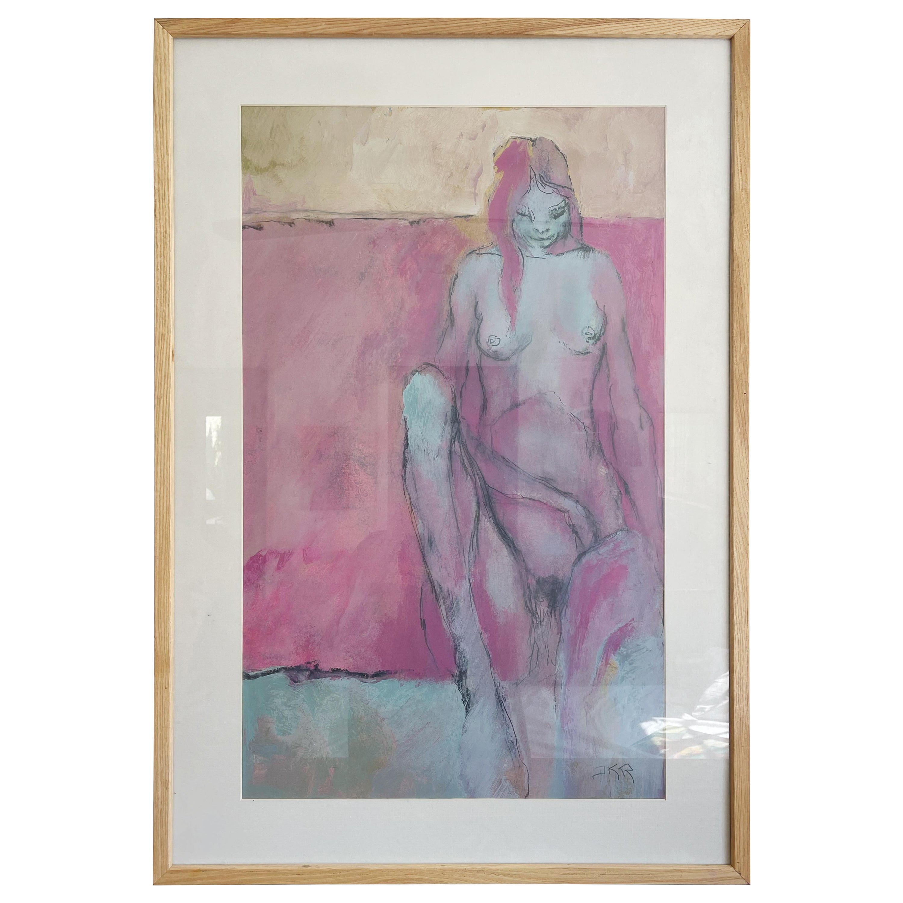 Vintage Nude Painting by Donald K Ryan  For Sale