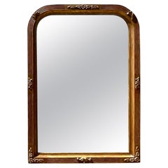 Miroir floral doré de style Régence