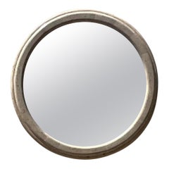 Retro Boho Tessellated Stone Round Mirror