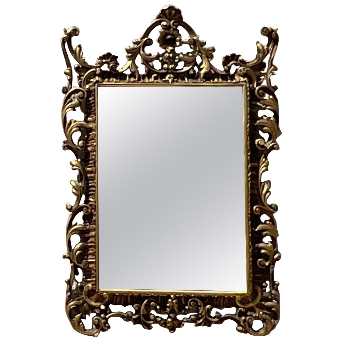 Vintage Regency Gilt Carved Mirror For Sale