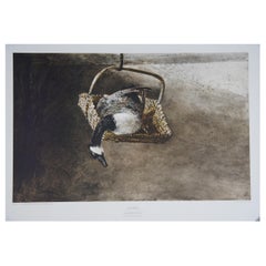 1976 Andrew Wyeth Canada Goose Lichtdruck Metropolitan Museum of Art 34"