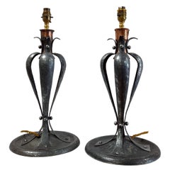 Coppia di lampade Arts and Crafts della fine del XIX secolo