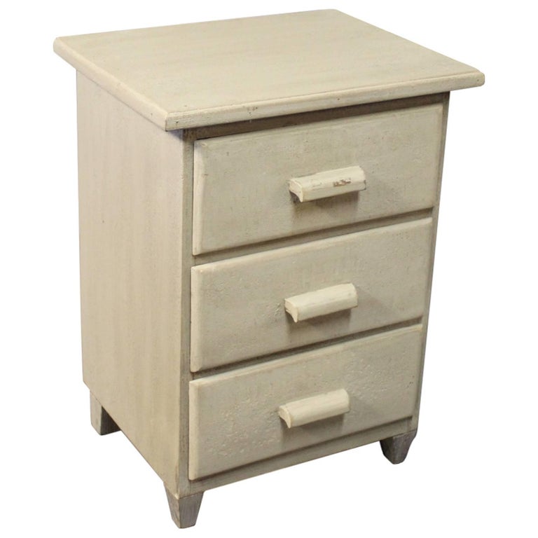 Grey Painted Miniature Children's Chest of Drawers, circa 1880 For Sale