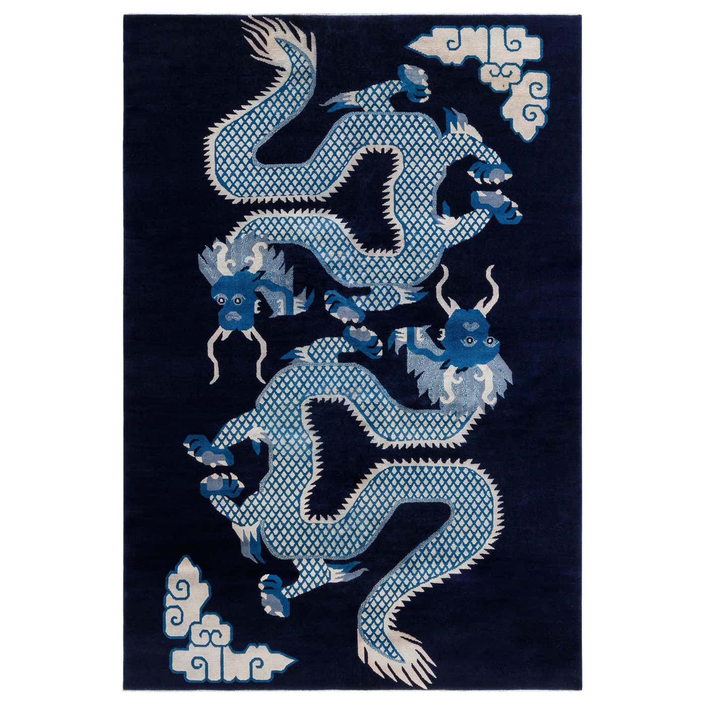 Antique Chinese Dragon Rug For Sale at 1stDibs