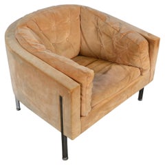 Used Mid Century Barrel Chair In The Manner Of Milo Baughman