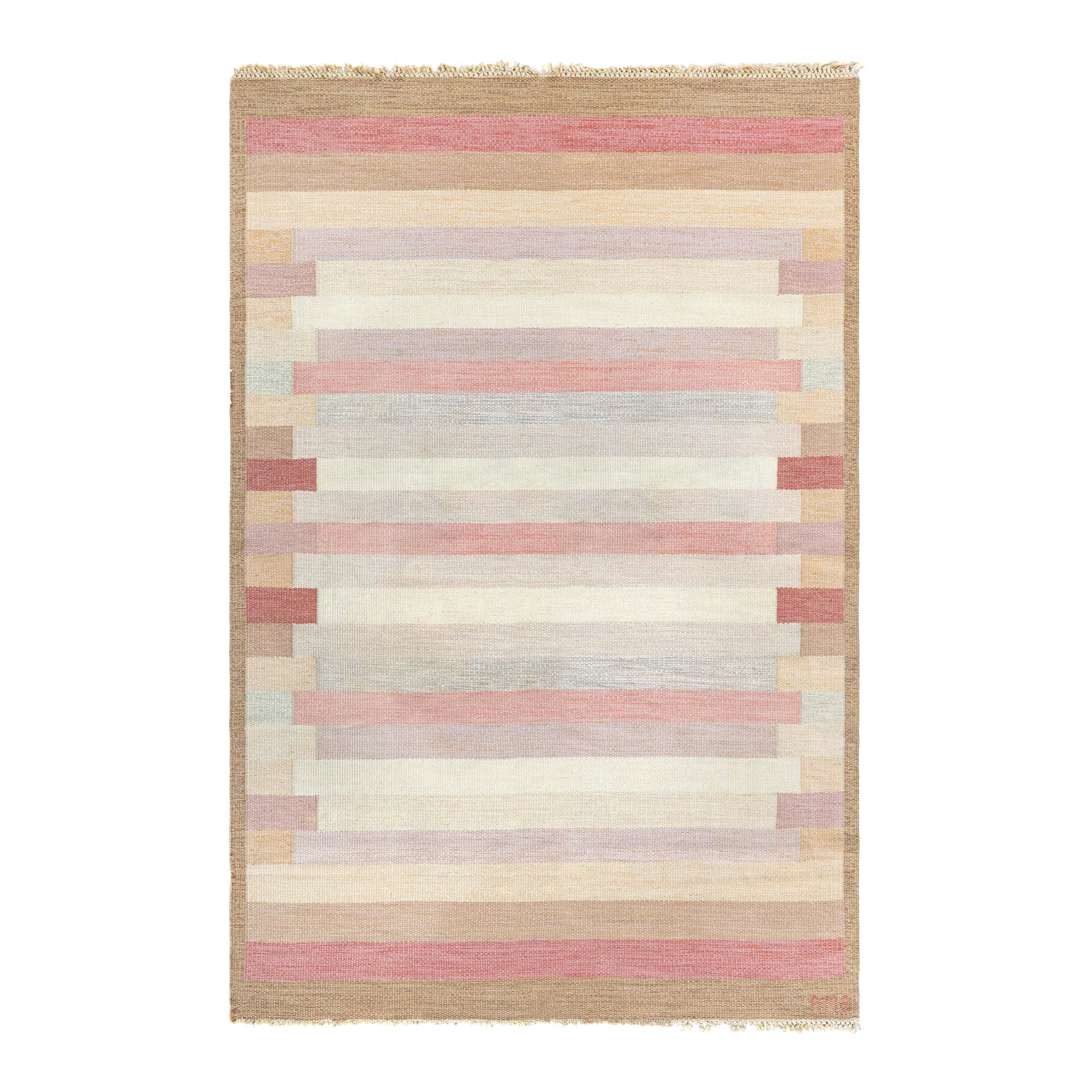 Mid-20th century Swedish Flat-Weave Rug For Sale