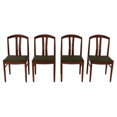 Ensemble de 4 chaises de salle à manger du milieu du siècle dernier par Carl Ekström pour A. Johansson