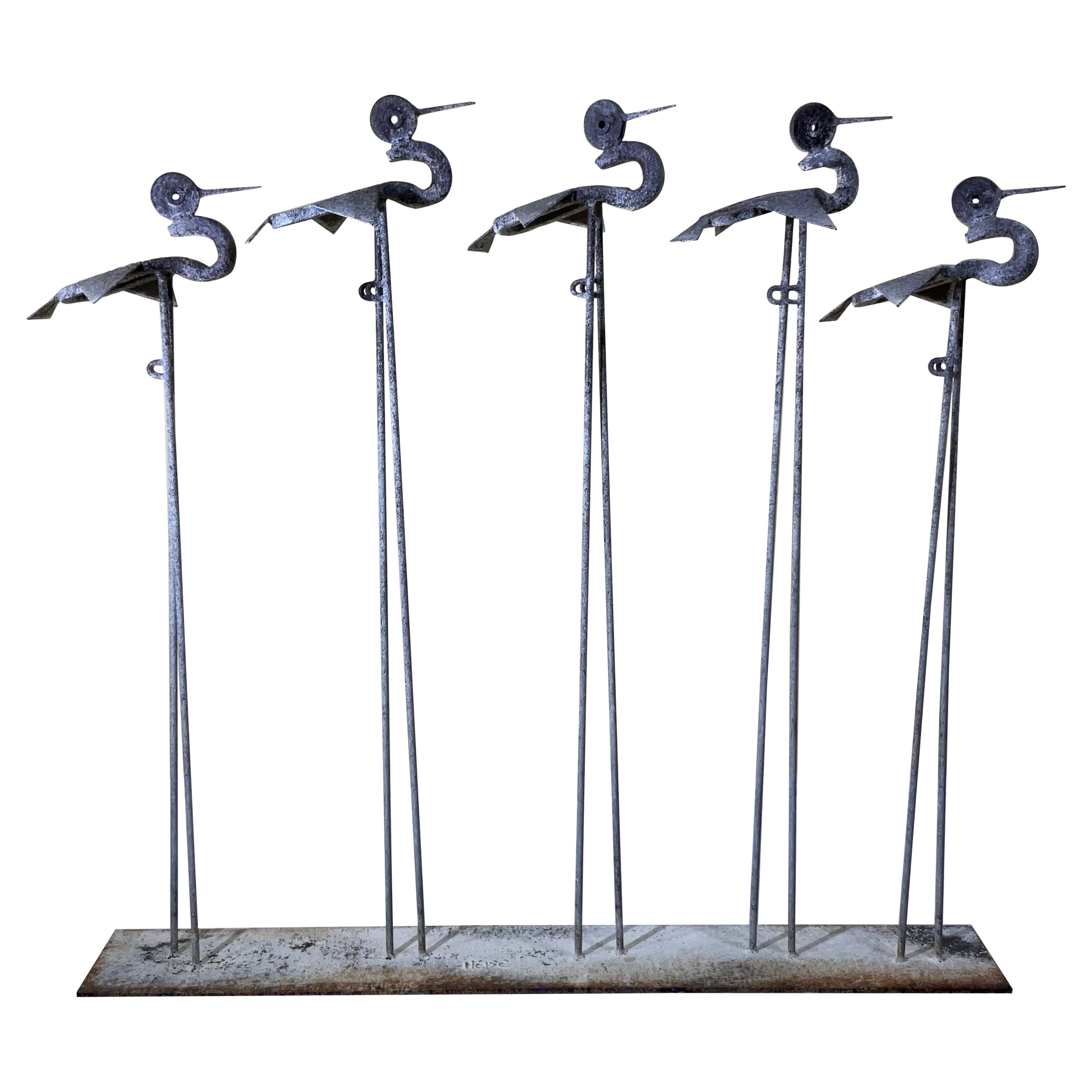 Industrial Bird Sculpture For Sale