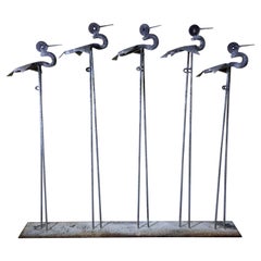 Used Industrial Bird Sculpture