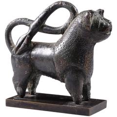 Ancient Islamic Seljuk Bronze Lion, 1000 AD