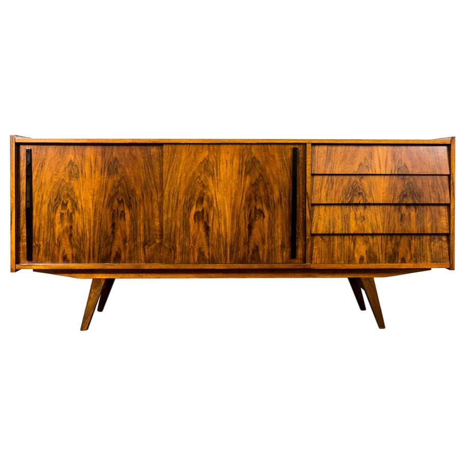 Mid Century Modern Walnut Sideboard, 1960's For Sale