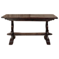 Used Italian Rustic Style Trestle Table