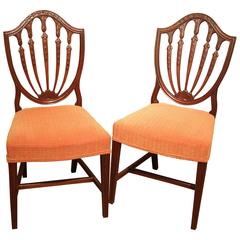 Pair of 19th Century Hepplewhite Side Chairs, circa 1900 Pair of 19th Century Hepplewhite Side Chairs, circa 1900