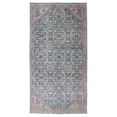 Antiguo Mahal Persa Todo Diseño Motivos Florales 5'0 x 10'2