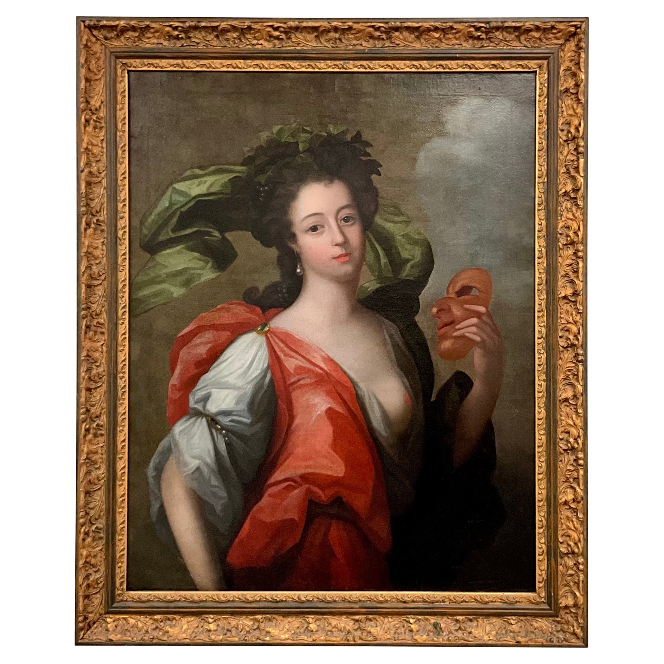 18th Century Classical Allegorical Painting For Sale