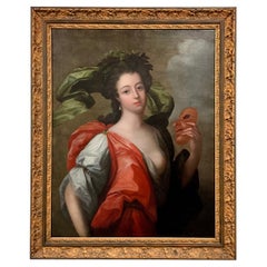 Antique 18th Century Classical Allegorical Painting