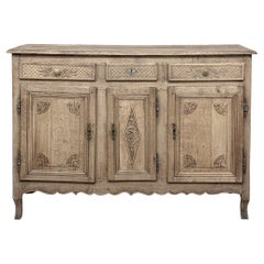 18th Century Country French Regence Buffet in Stripped Oak