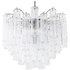 Venini Tronchi Glass Chandelier, Italy, 1960s 1