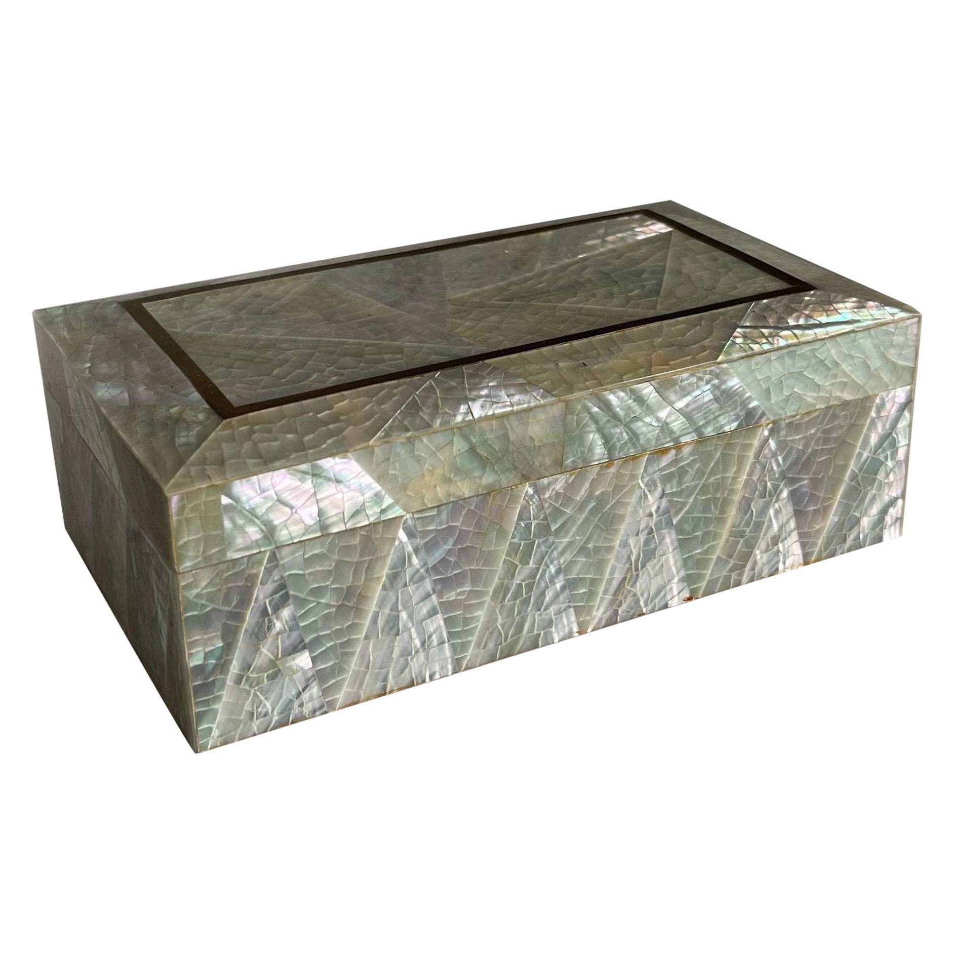 Maitland Smith Abalone Shell Box For Sale