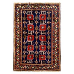 Antiker kaukasischer Karakashli- Shirvan-Teppich mit Sammlerstücken, 1880er Jahre