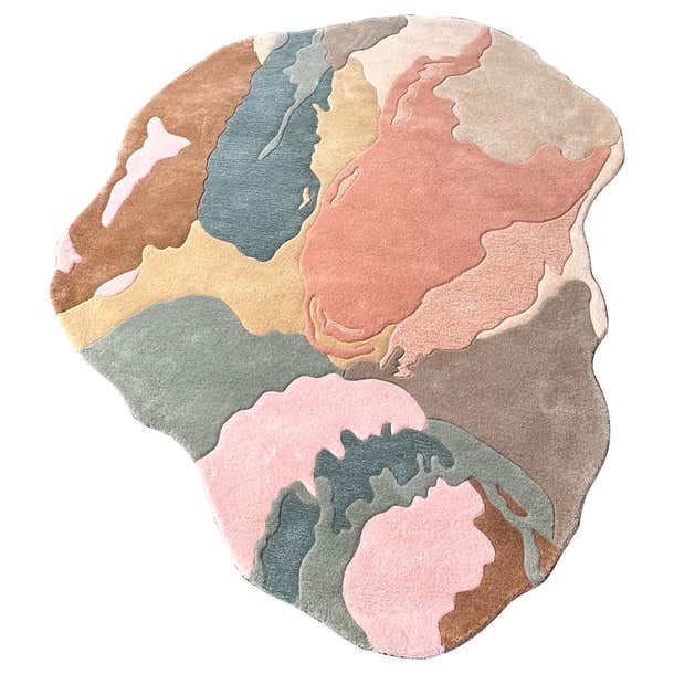 Irregular Shape Abstract Rug by RAG HOME For Sale at 1stDibs