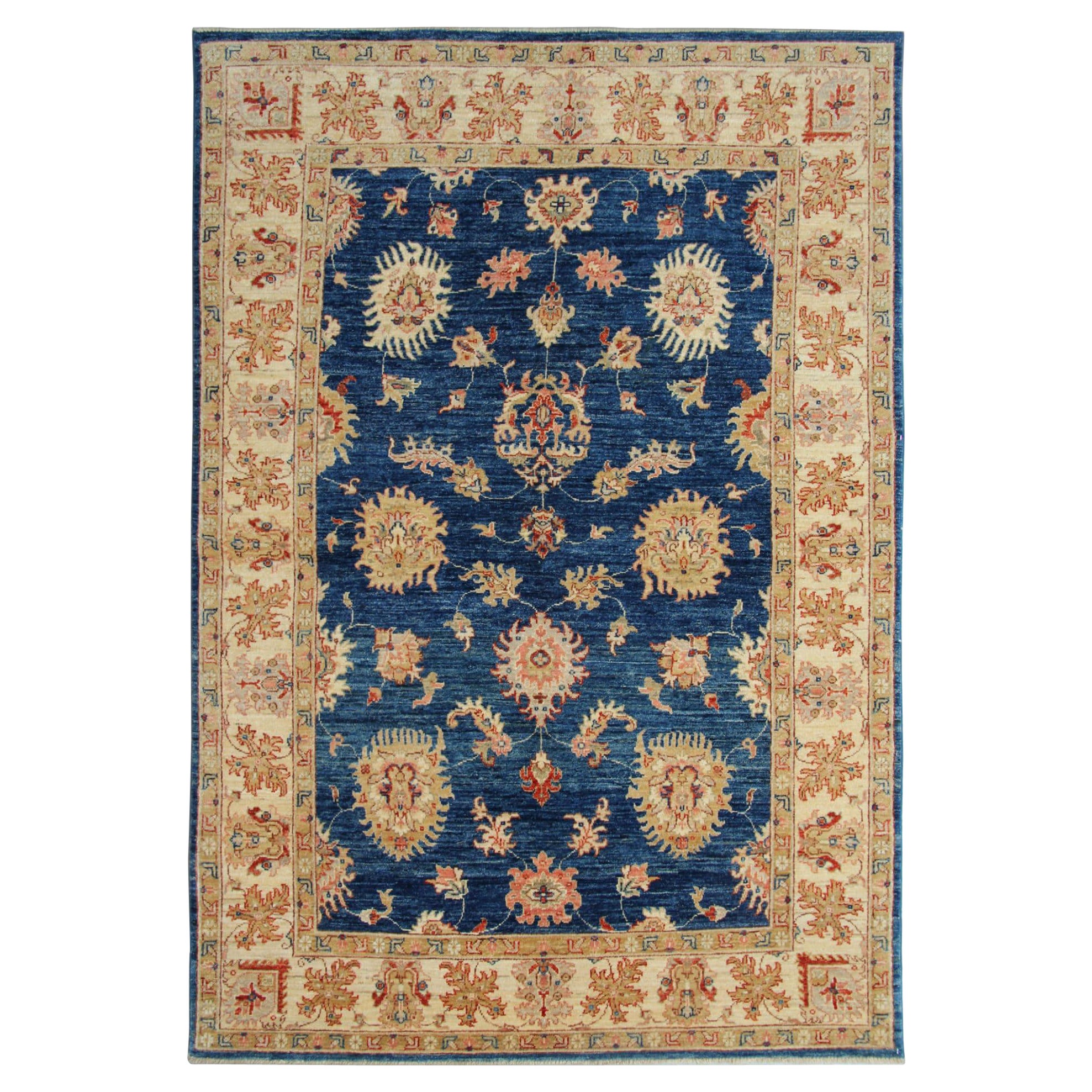 Oriental Rug Blue Zeigler Carpet Handmade Bedroom Rug For Sale