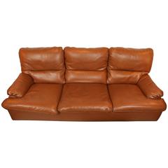 Leather Sofa by Gerard Guermonprez