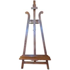 French xix Wooden Easel