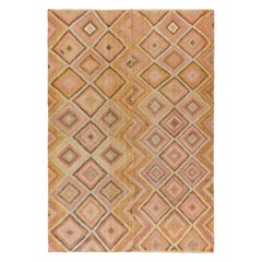 8x12 Ft Vintage Handgewebter Kelim, ethnischer Teppich, Jijim-Kelim, bestickter Jijim-Kelim, 100% Wolle