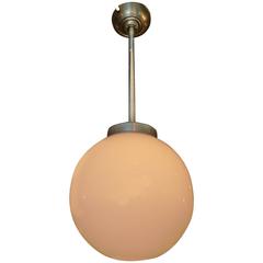 French 1940s Single Light Pendant 4