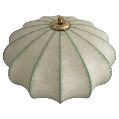 Vintage Cocoon Flush Mount Ceiling Lamp by Goldkant, 1960s, Germany