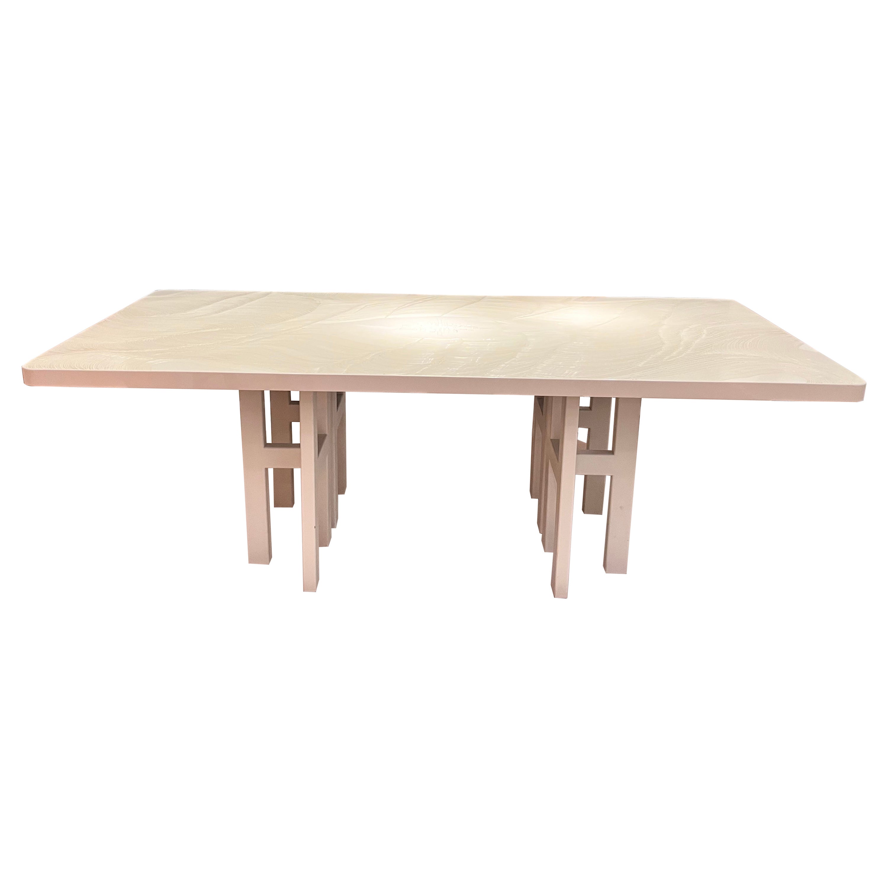 Dinning table by Jean Claude Dresse  For Sale
